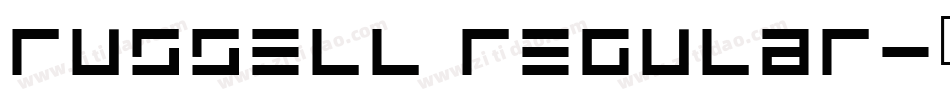 Russell Regular字体转换